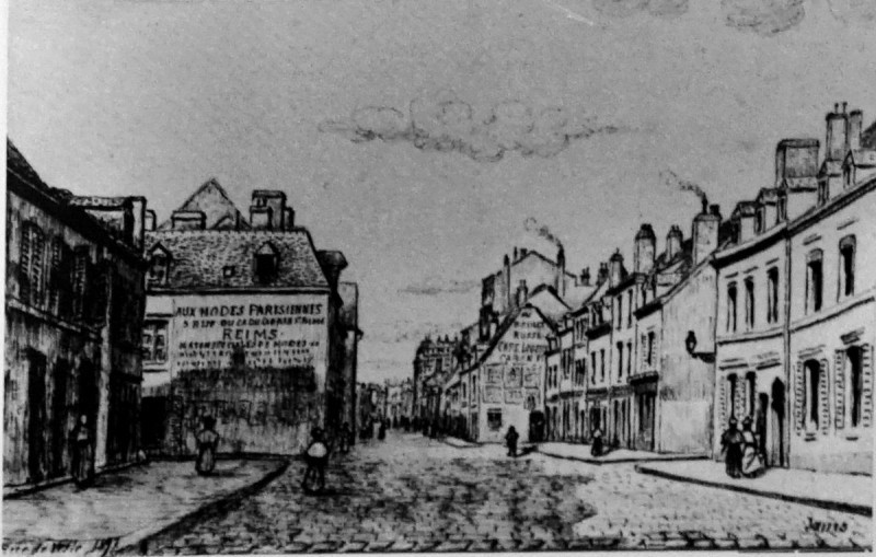 Carte postale ancienne Rue de vesle 1897 1008353