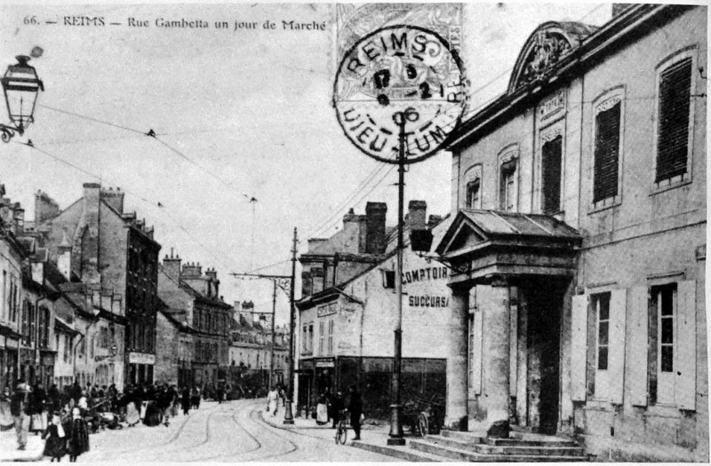 Carte postale ancienne Rue gambetta 1906 1007193