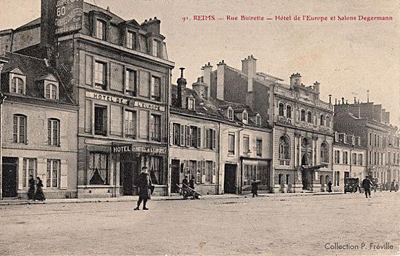 Carte postale ancienne Rue-buirette-salons-degermann