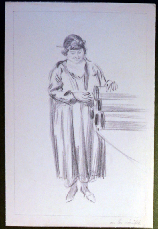 Carte postale ancienne Tony minartz vendeuse 37506