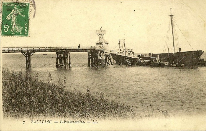 Carte postale ancienne Pauillac - Port 9