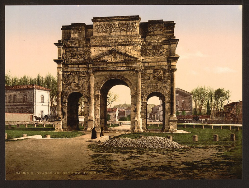Carte postale ancienne Triumphal arch, Orange, Provence, France-LCCN2001698597