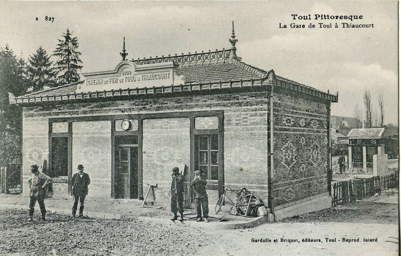 Carte postale ancienne Gardolle et Briquet 827 - Toul Pittoresque - La Gare de Toul à Thiaucourt à Toul