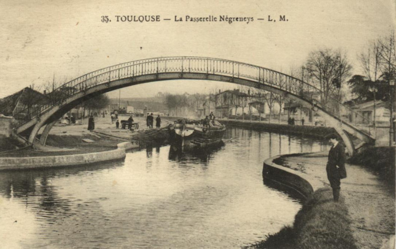 Carte postale ancienne Toulouse minimes canal du midi postcard à Toulouse