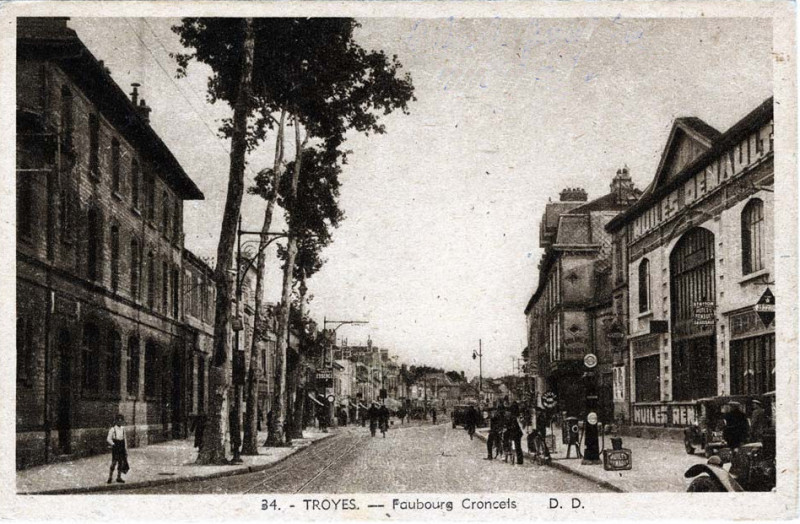 Carte postale ancienne Troyes croncel 1314 à Troyes