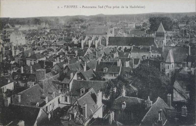 Carte postale ancienne Troyes st Jean hotel Juvenal à Troyes