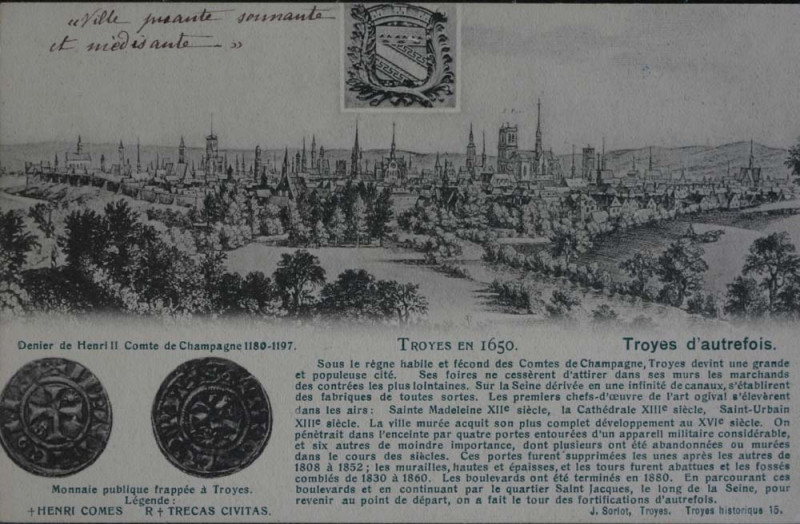 Carte postale ancienne Troyes101 à Troyes