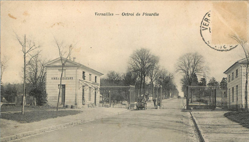 Carte postale ancienne Versailles octroi de picardie à Versailles
