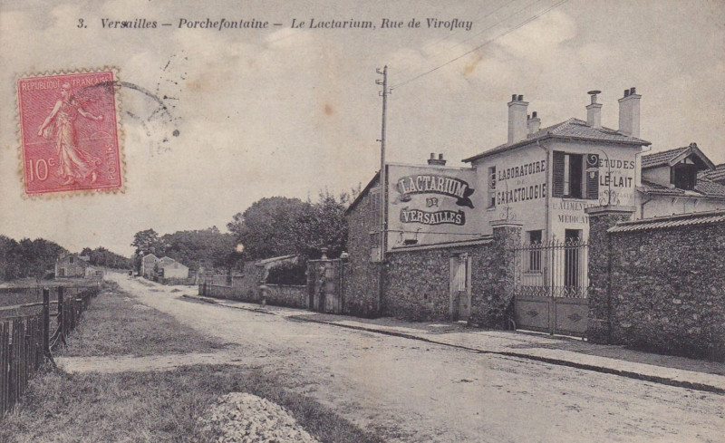 Carte postale ancienne Versailles porchefontaine lactarium à Versailles