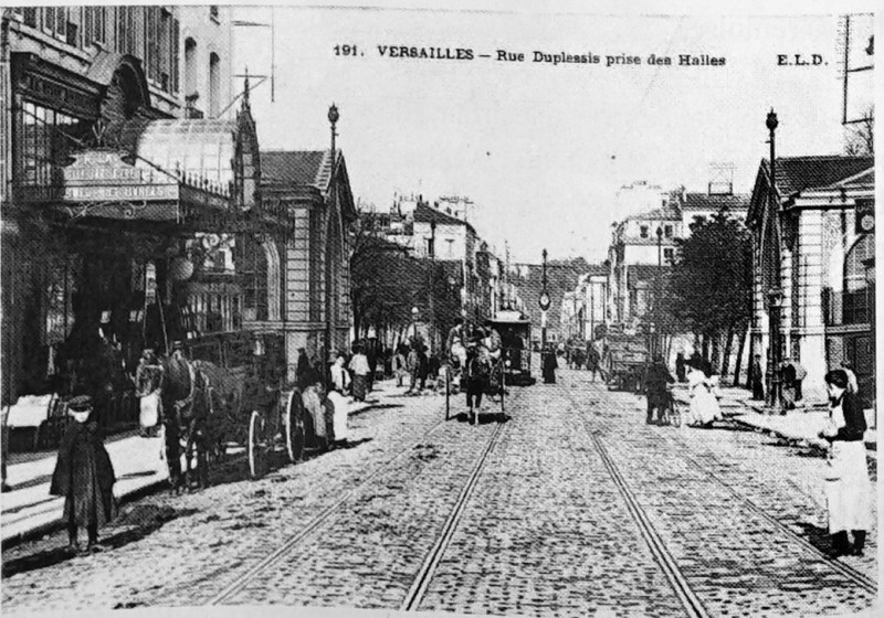 Carte postale ancienne Versailles rue Dupleissis 05268 à Versailles
