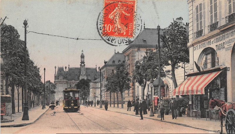 Carte postale ancienne La Rue Saint Pierre à Versailles
