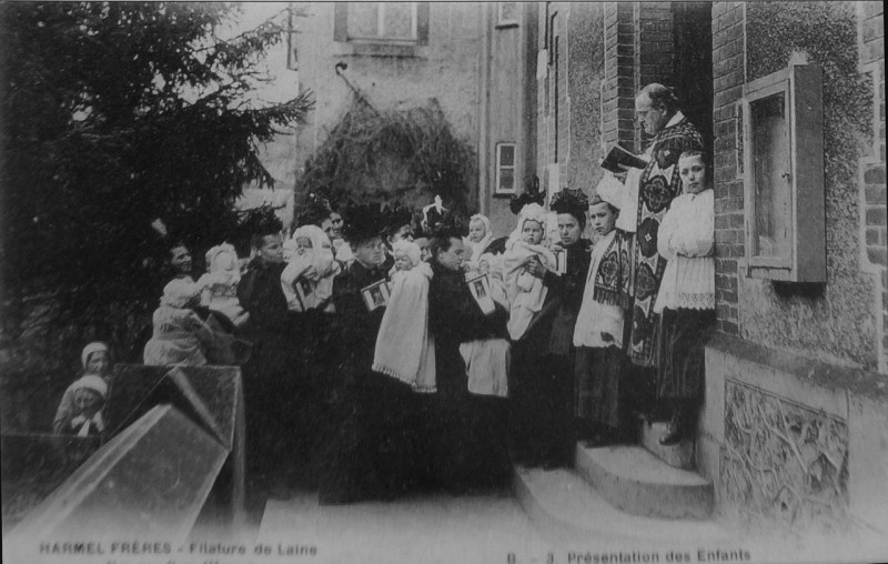 Carte postale ancienne Val des Bois catholicisme social Harmel