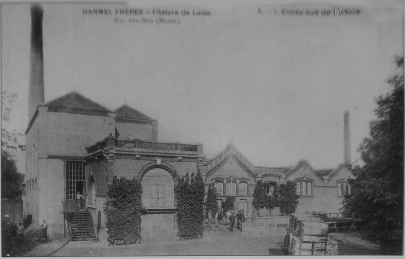 Carte postale ancienne Val des Bois filature Harmel