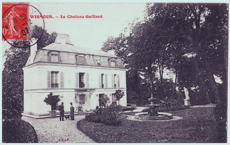 Carte postale ancienne Wissous - Le Château Gaillard - 1917