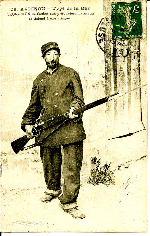 Carte postale ancienne Crun-Crun garde-chioume