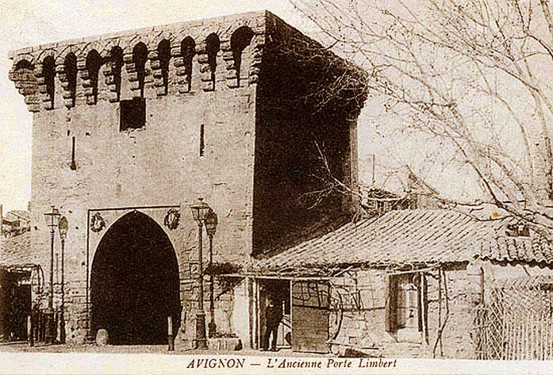 Carte postale ancienne Porte Limbert détruite