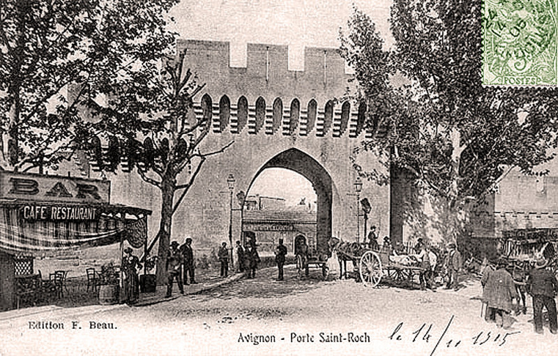 Carte postale ancienne Porte Saint-Roch