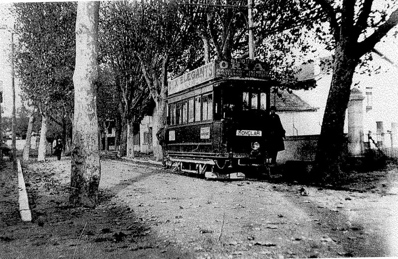 Carte postale ancienne Tramway terminus montclar