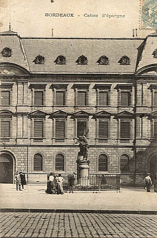 Carte postale ancienne Bordeaux - Caisse d'Epargne 2 à Bordeaux