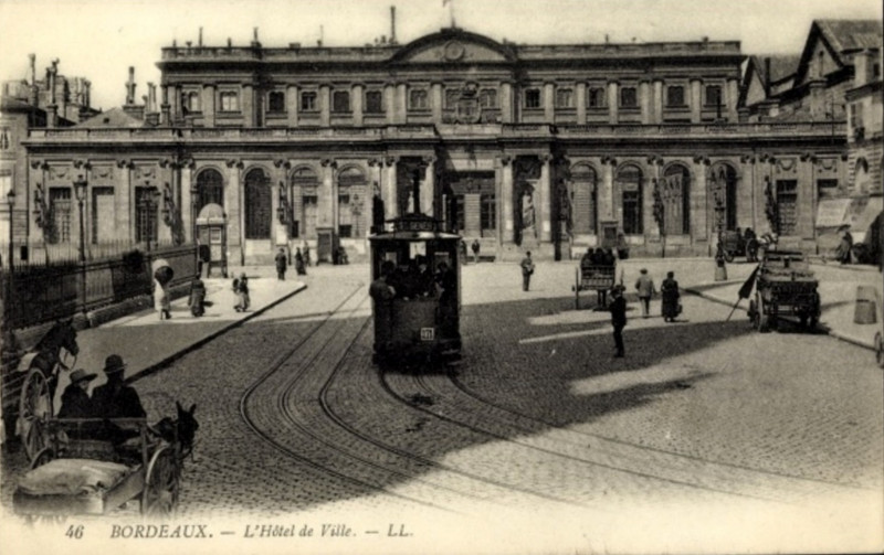 Carte postale ancienne Bordeaux - Hôtel de ville 1 à Bordeaux