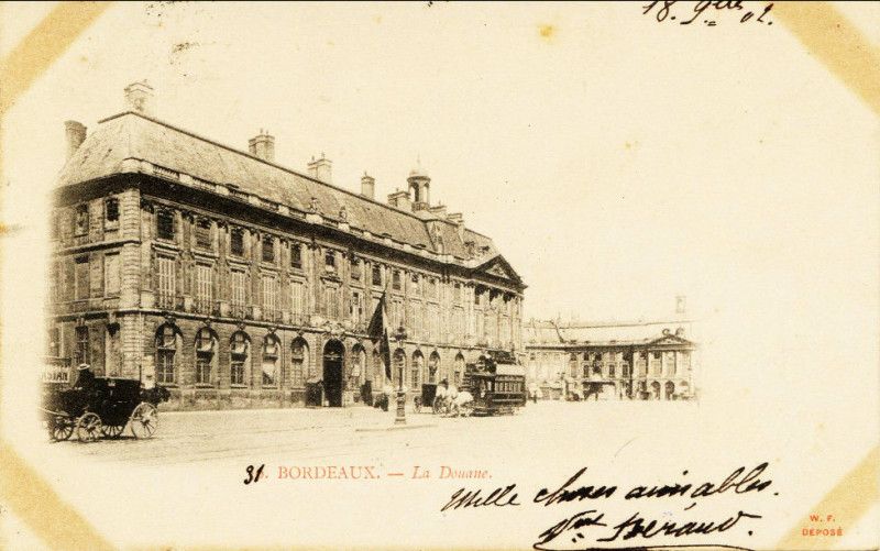 Carte postale ancienne Bordeaux - Hôtel des Douanes 3 à Bordeaux