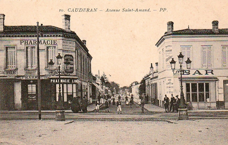 Carte postale ancienne Caudéran - avenue Saint-Amand 3 à Bordeaux