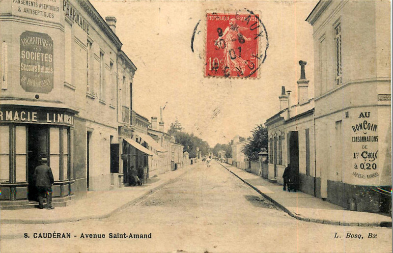 Carte postale ancienne Caudéran - avenue Saint-Amand 4 à Bordeaux