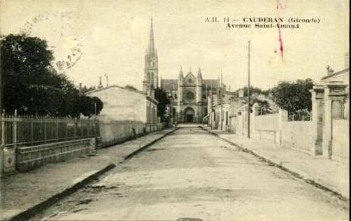 Carte postale ancienne Caudéran - avenue Saint-Amand 6 à Bordeaux
