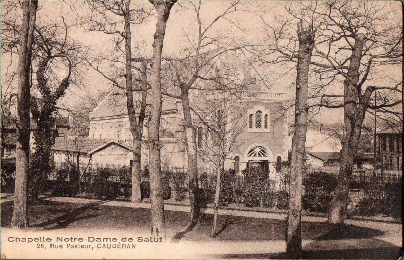 Carte postale ancienne Caudéran - Chapelle Notre-Dame 2 à Bordeaux