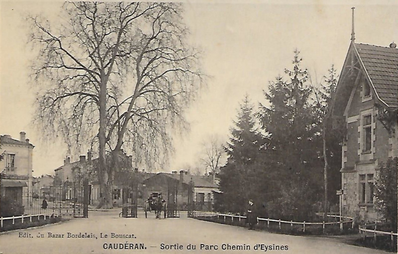 Carte postale ancienne Caudéran - Chemin d'Eysinnes à Bordeaux