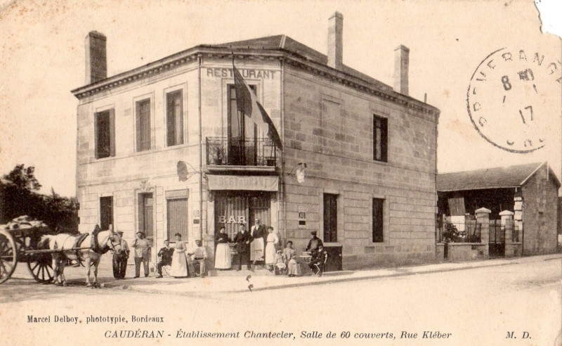 Carte postale ancienne Caudéran - Etablissement Chantecler à Bordeaux