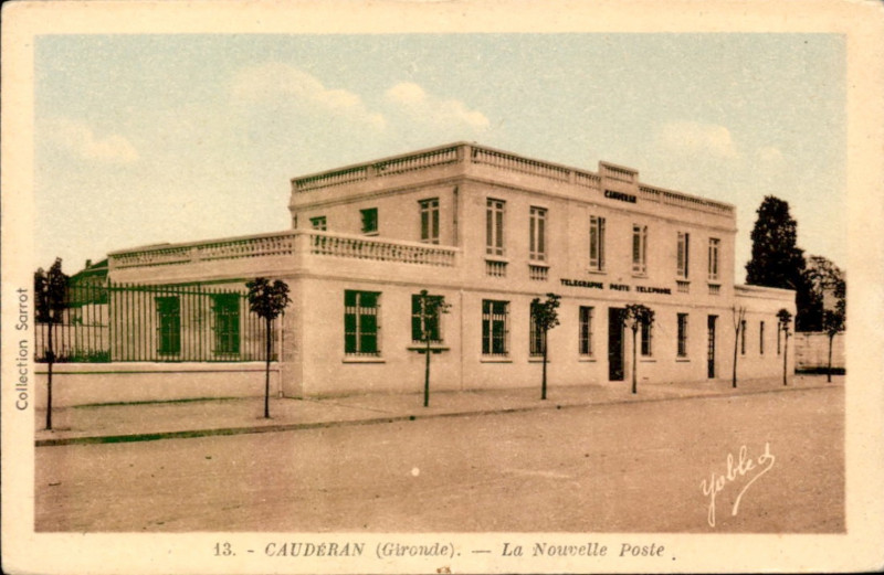Carte postale ancienne Caudéran - La Poste 3b à Bordeaux