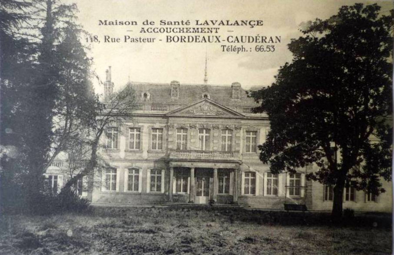 Carte postale ancienne Caudéran - Maison de Santé Lavalançe à Bordeaux