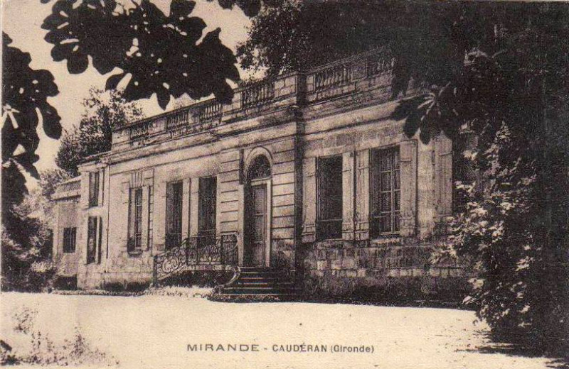 Carte postale ancienne Caudéran - Mirande 2 à Bordeaux