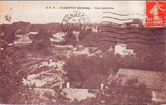 Carte postale ancienne Caudéran - vue générale 3 à Bordeaux