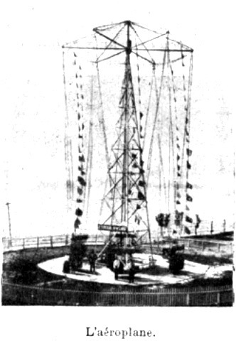 Carte postale ancienne Bordeaux exposition-maritime 1907 Aéroplane à Bordeaux
