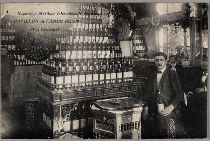 Carte postale ancienne Bordeaux exposition-maritime 1907 pavillon Picon 3 à Bordeaux