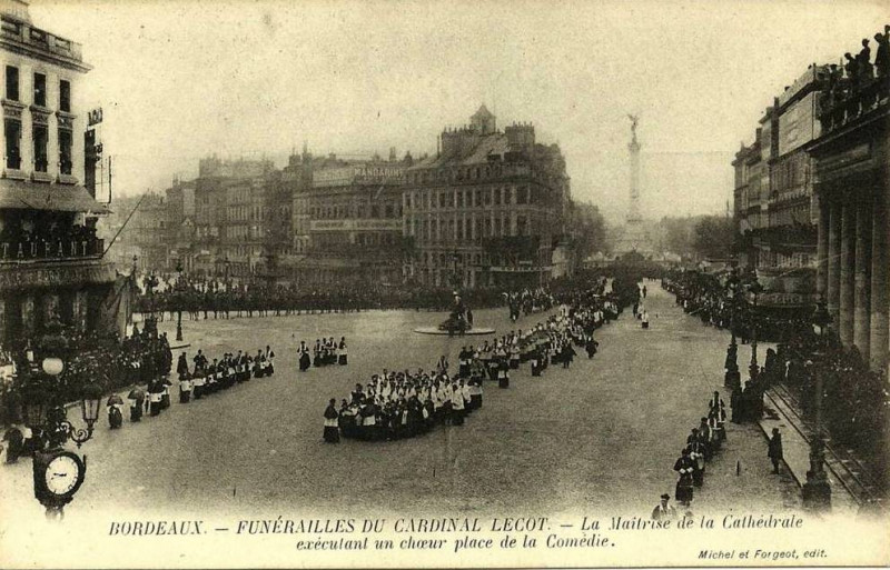 Carte postale ancienne Bordeaux - Cardinal Lecot 8 à Bordeaux