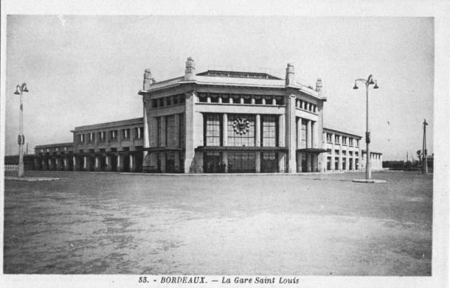 Carte postale ancienne Cp Bx Gare St-Louis à Bordeaux