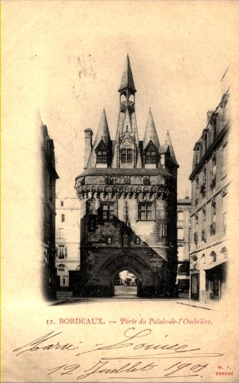 Carte postale ancienne Bordeaux la grosse-cloche 4 à Bordeaux