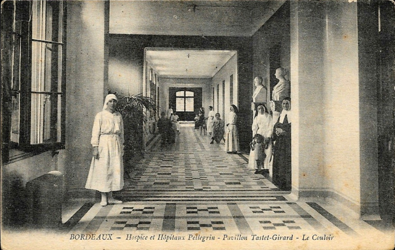 Carte postale ancienne Bordeaux - Hôpital de Pellegrin 2 à Bordeaux