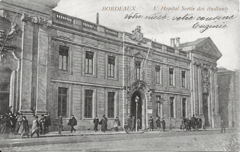 Carte postale ancienne Cp Bx Hôpital à Bordeaux