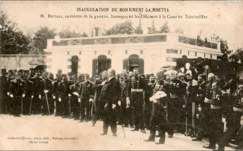 Carte postale ancienne Bordeaux - monument Gametta 24-25 avril 1905 12 à Bordeaux