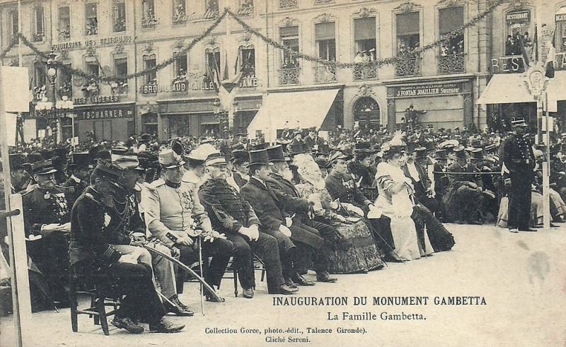 Carte postale ancienne Bordeaux - monument Gametta 24-25 avril 1905 5 à Bordeaux