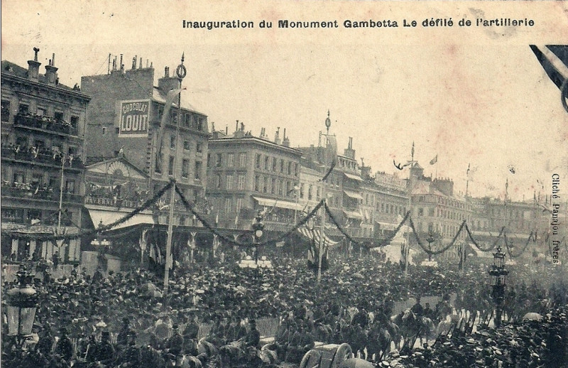 Carte postale ancienne Bordeaux - monument Gametta 24-25 avril 1905 6 à Bordeaux