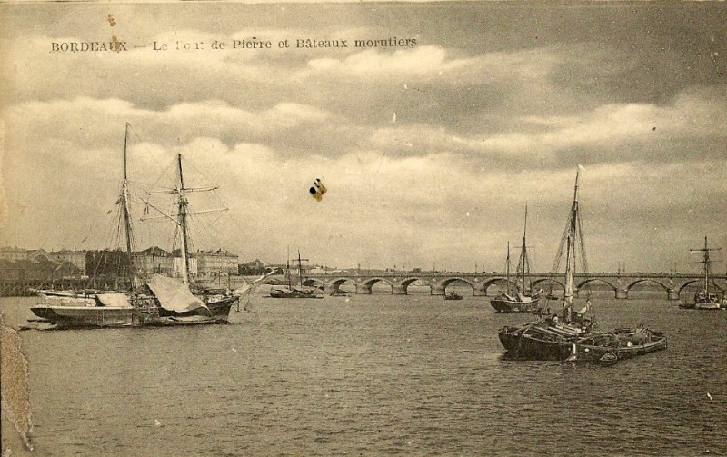Carte postale ancienne Bordeaux - Morutiers 3 à Bordeaux