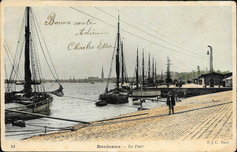 Carte postale ancienne Bordeaux - Port 1 à Bordeaux