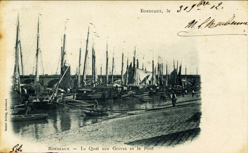 Carte postale ancienne Bordeaux - Port 3 à Bordeaux