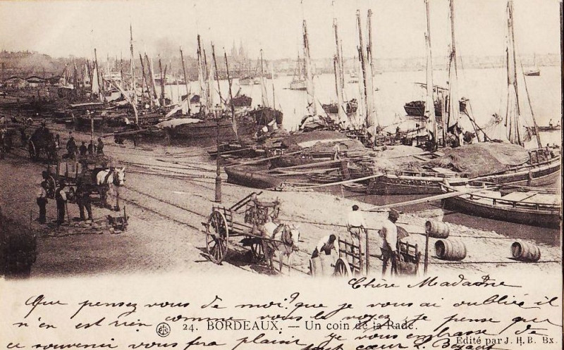 Carte postale ancienne Bordeaux - Port 4 à Bordeaux