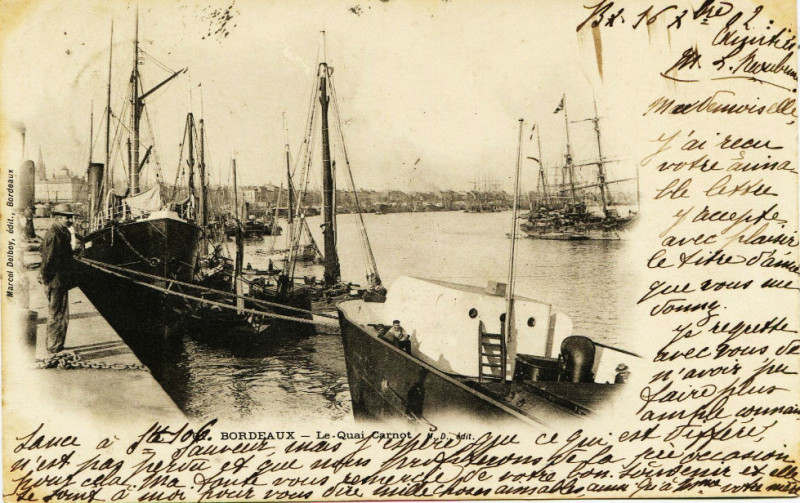 Carte postale ancienne Bordeaux - Port 6 à Bordeaux
